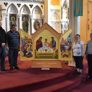 Preparation for visit of Icon of World Meeting of Families