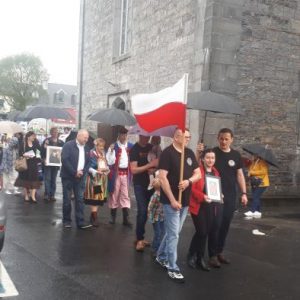 Members of the Polish Community attending the Corpus Christi Procession on Sunday 23rd June 2019