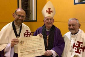 Investiture of Bishop Fintan to the Equestrian Order of the Holy Sepulchre of Jerusalem