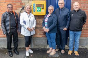 Defibrillator Installed at the Cathedral