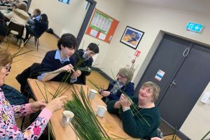 Making St. Brigid’s Crosses