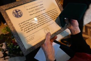 Presentation of a Special Franciscan Medal Mary Moloney of Steele’s Terrace